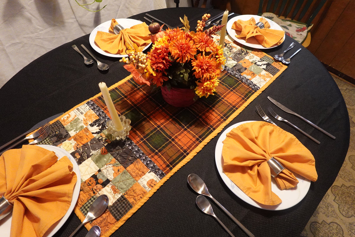 Harvest Patchwork Table Runner with Coordinating Napkins
