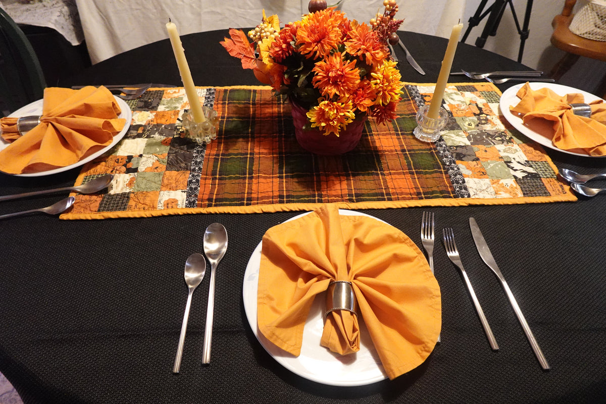 Harvest Patchwork Table Runner with Coordinating Napkins