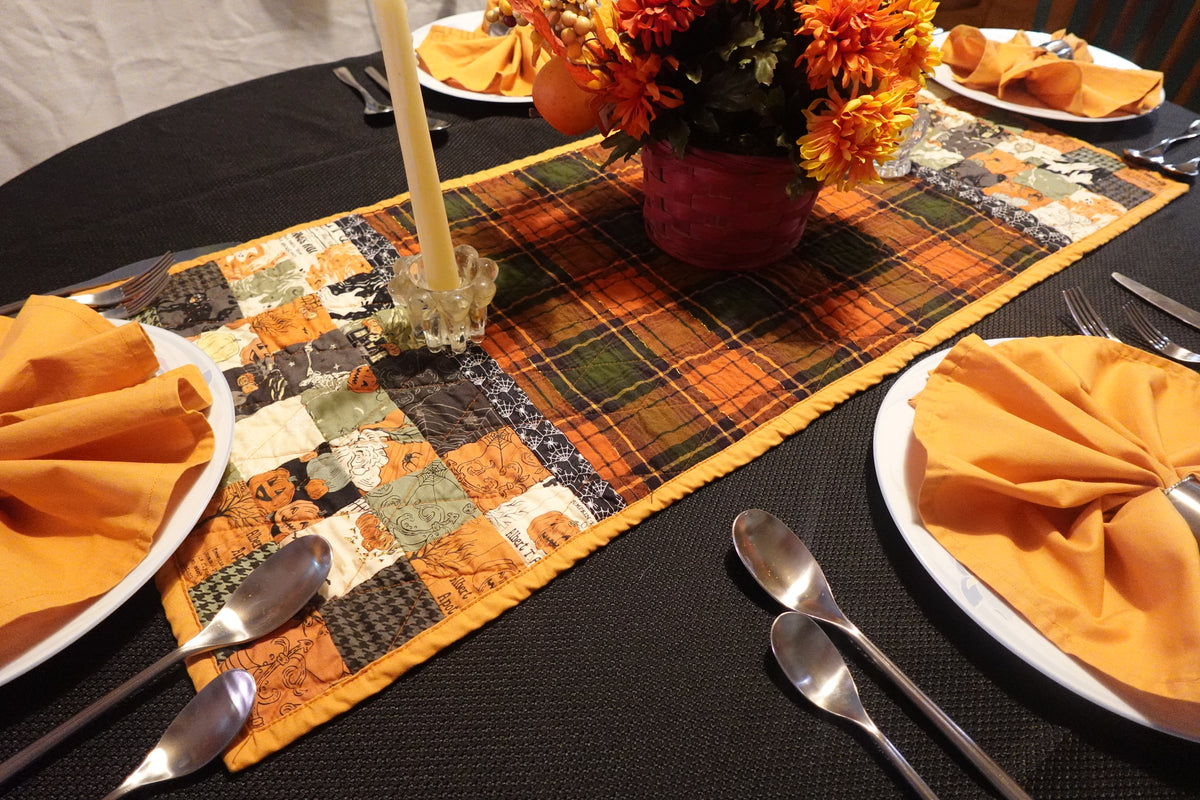 Harvest Patchwork Table Runner with Coordinating Napkins